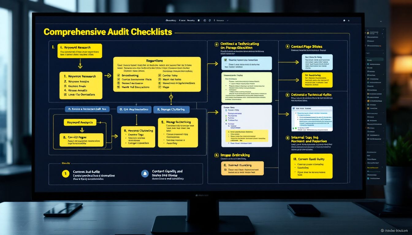 Essential tools for conducting an SEO fundamental audit.