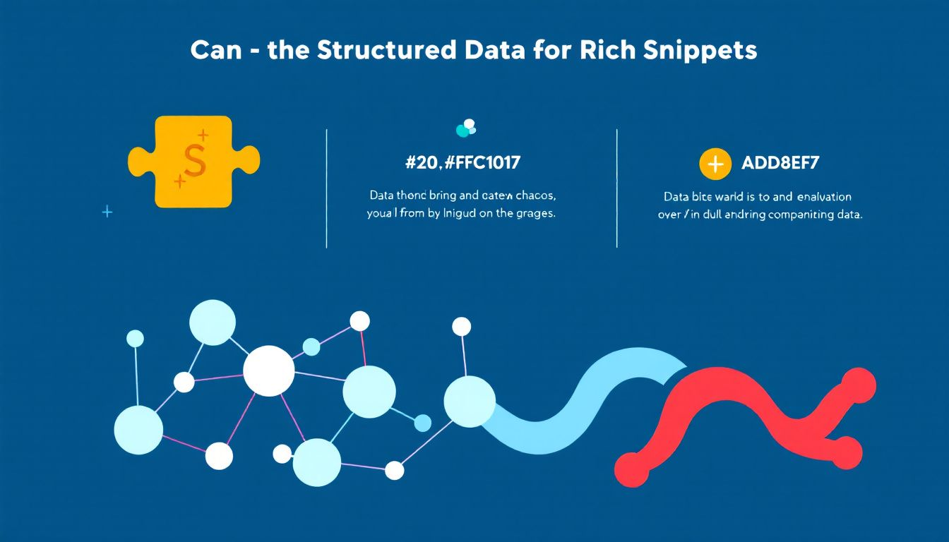 A graphic on implementing structured data for rich snippets.